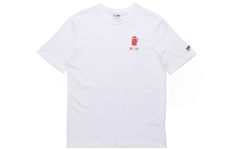 PUMA PUMA Sports Alphabet Printing Round Neck Short Sleeve White 531335-52 outlook