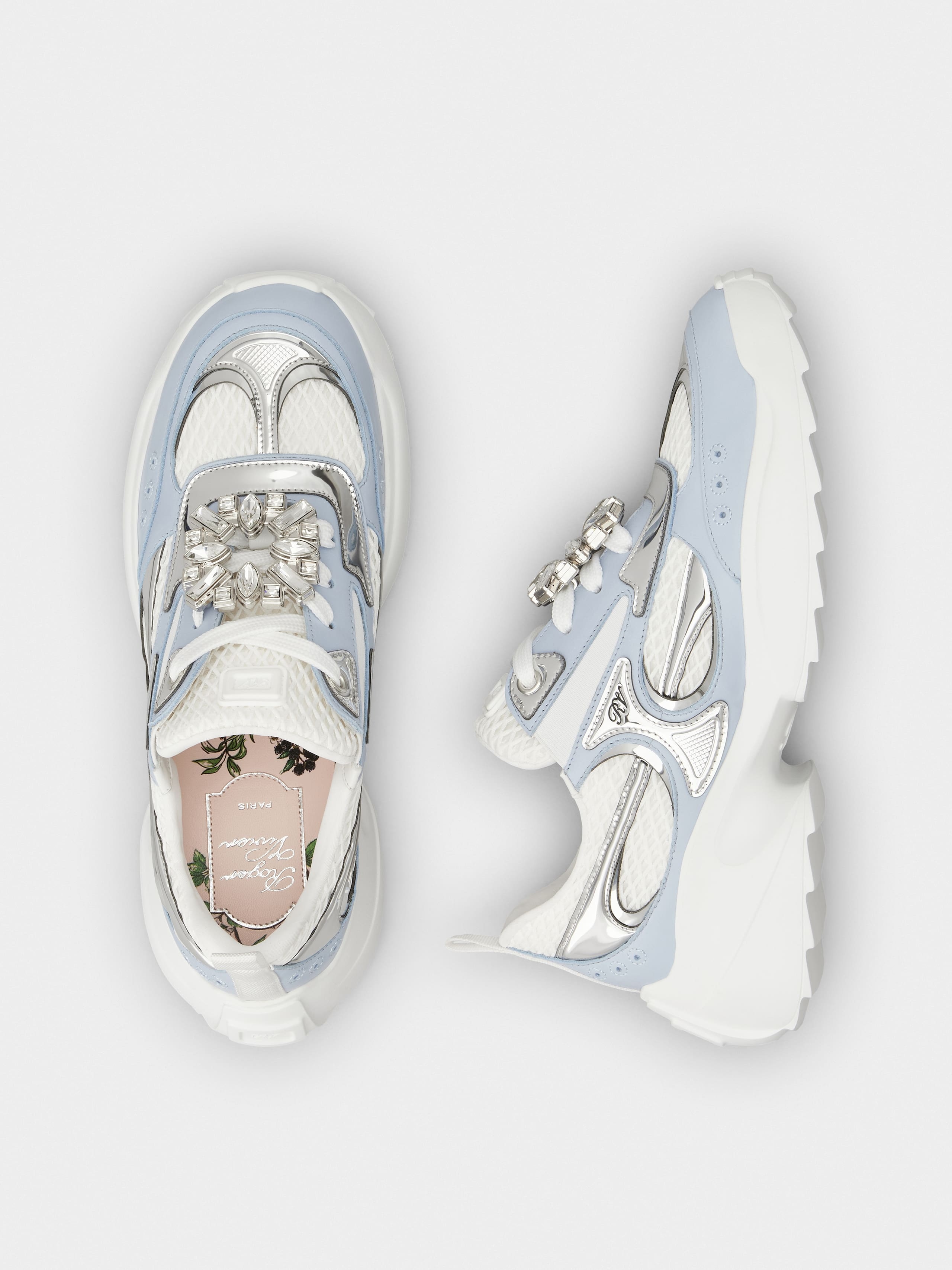 Viv' on the Run Sneakers in leather and fabric - 4