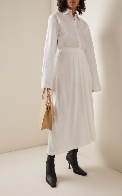 BITE Studios Belted Draped Jersey Skirt white outlook