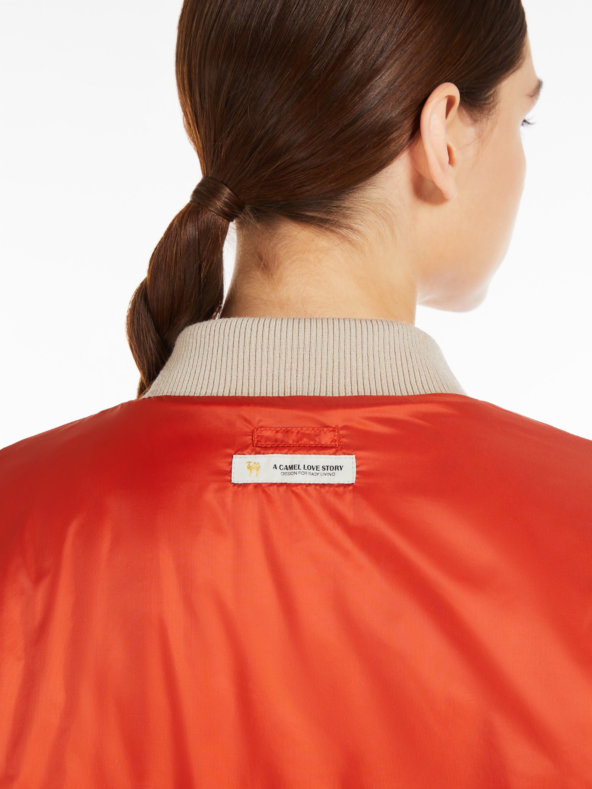 LICIA Reversible water-repellent canvas padded bomber jacket - 6
