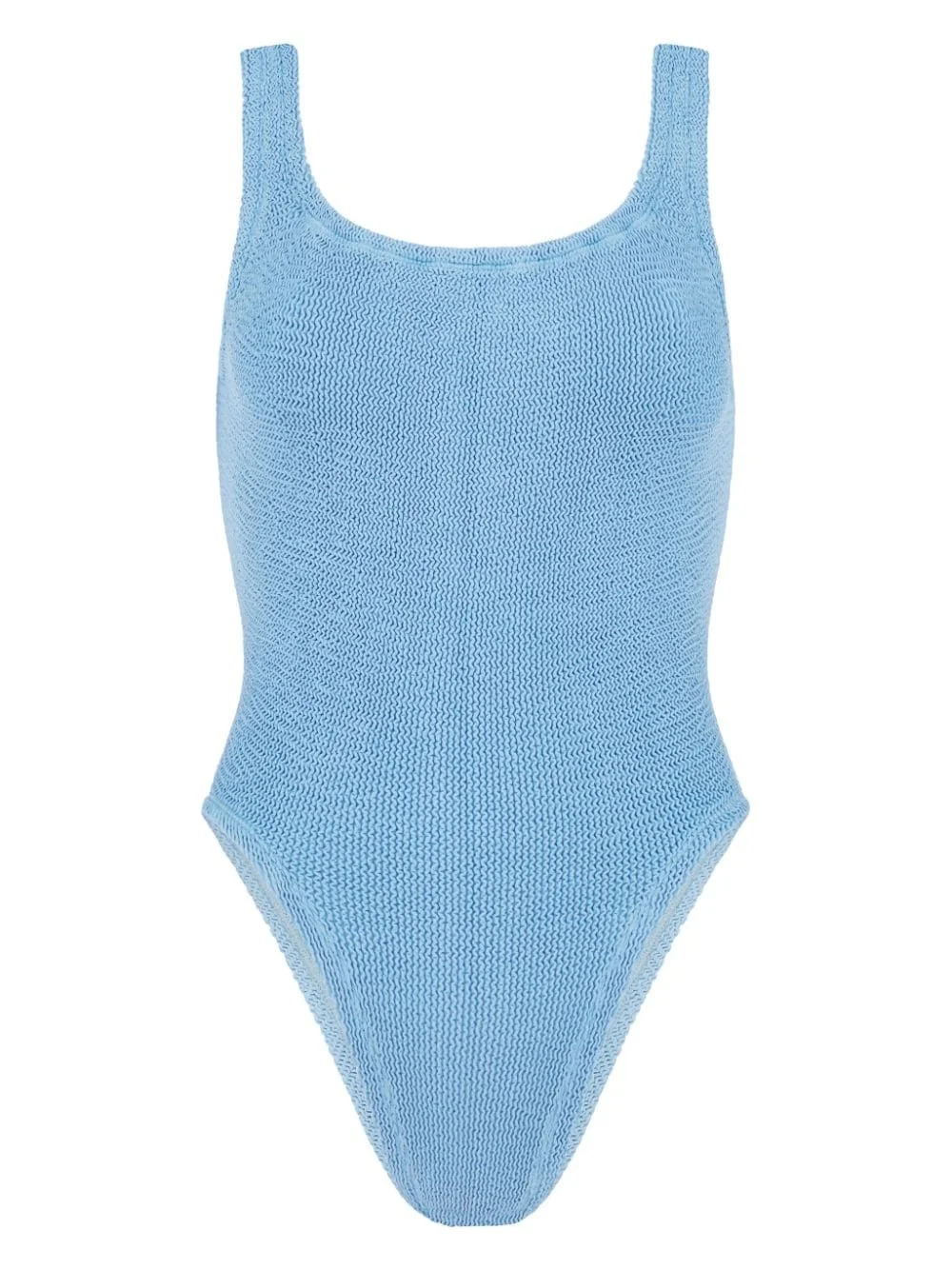 Square Neck seersucker swimsuit - 1