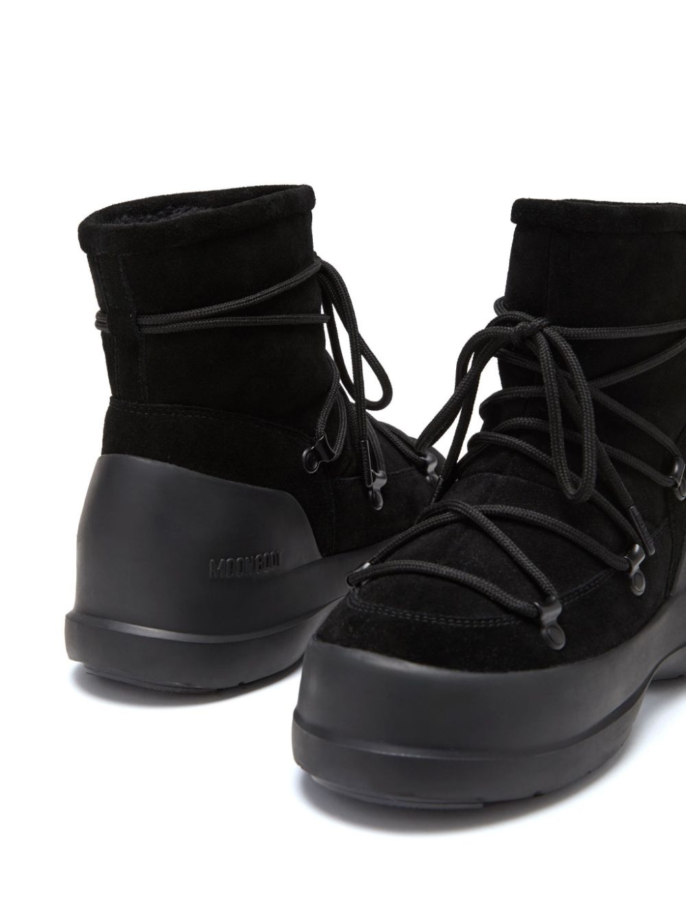 Luna lace-up suede boots - 4