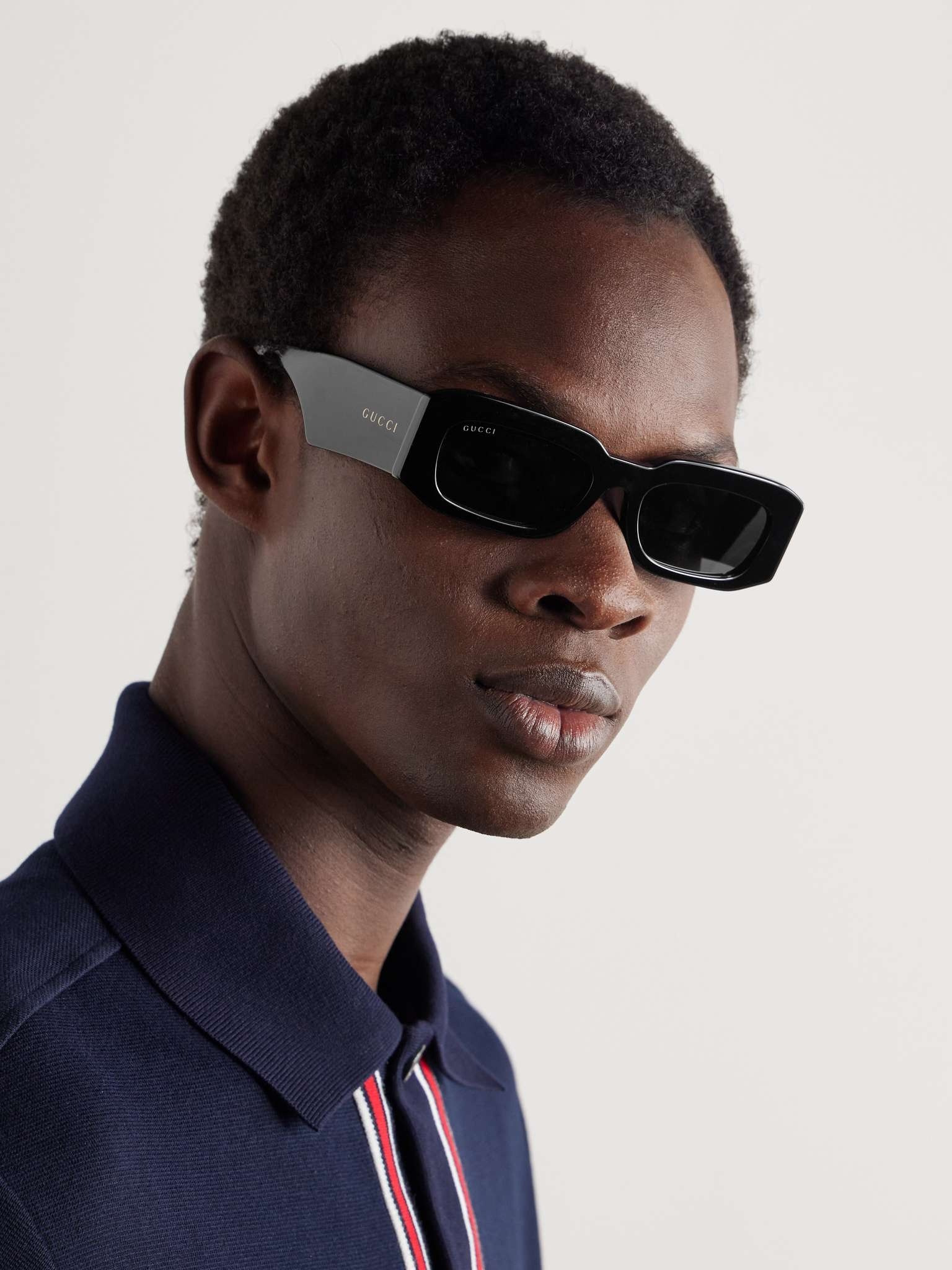 Rectangular-Frame Acetate Sunglasses - 2