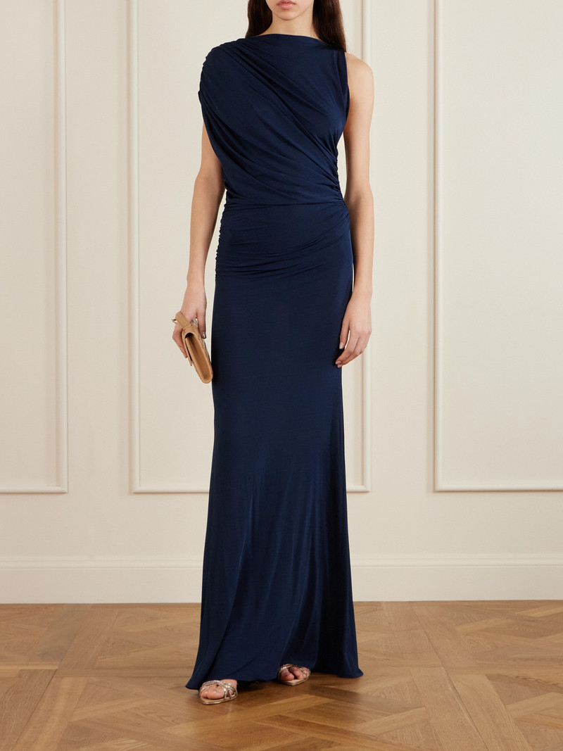 ALEX PERRY Ruched Draped Jersey Gown outlook