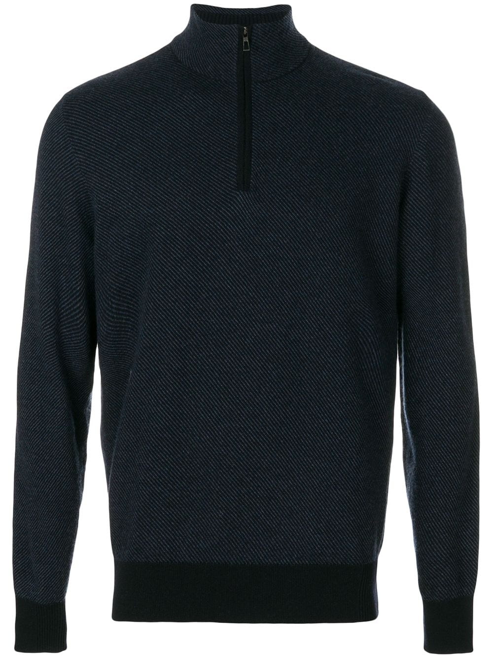 cashmere half-zip jumper - 1