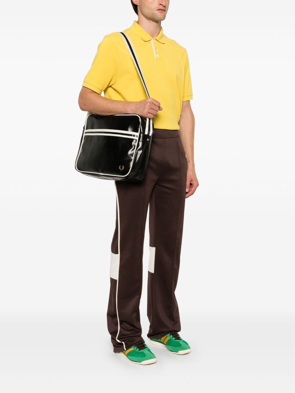 striped shoulder bag - 2