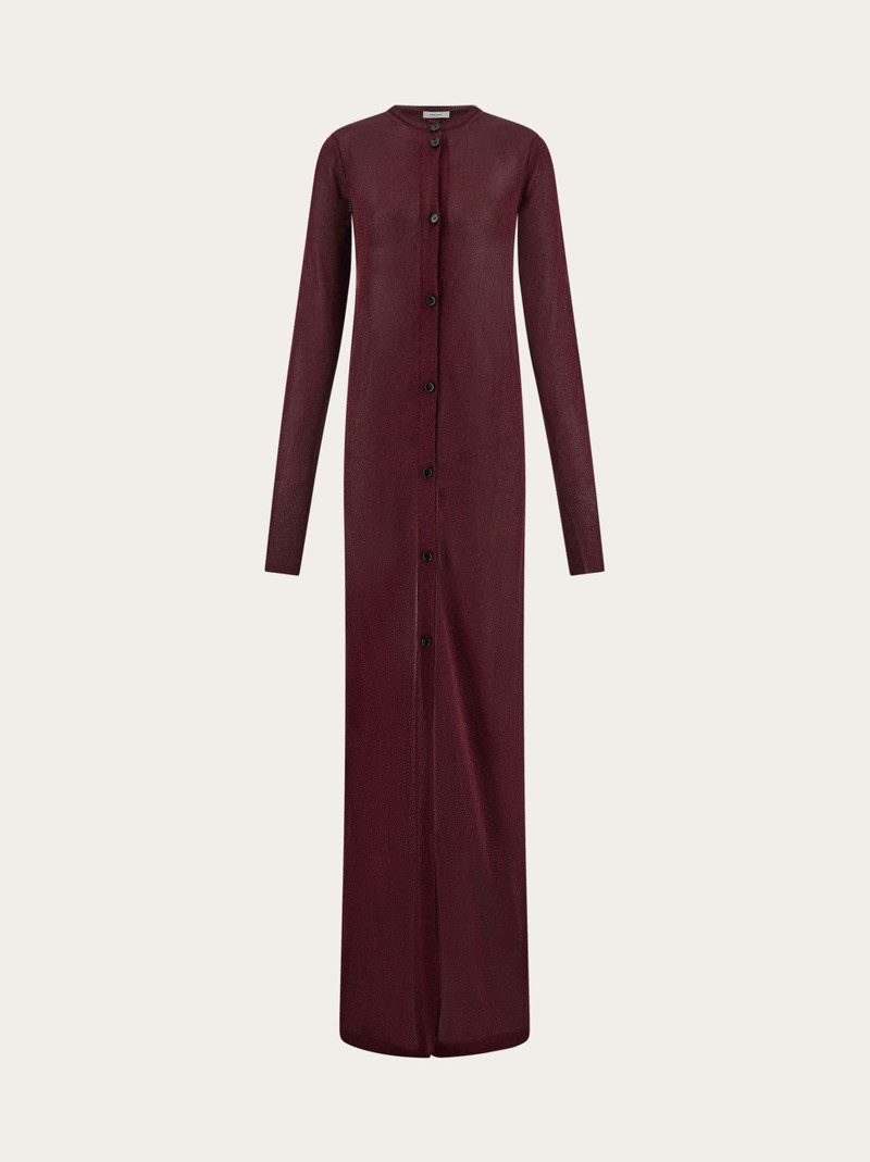 Lurex longline cardigan - 1