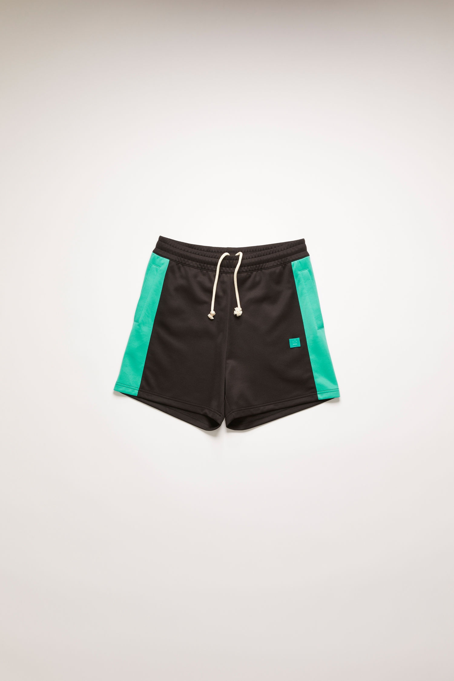 Side-stripe track shorts black - 1