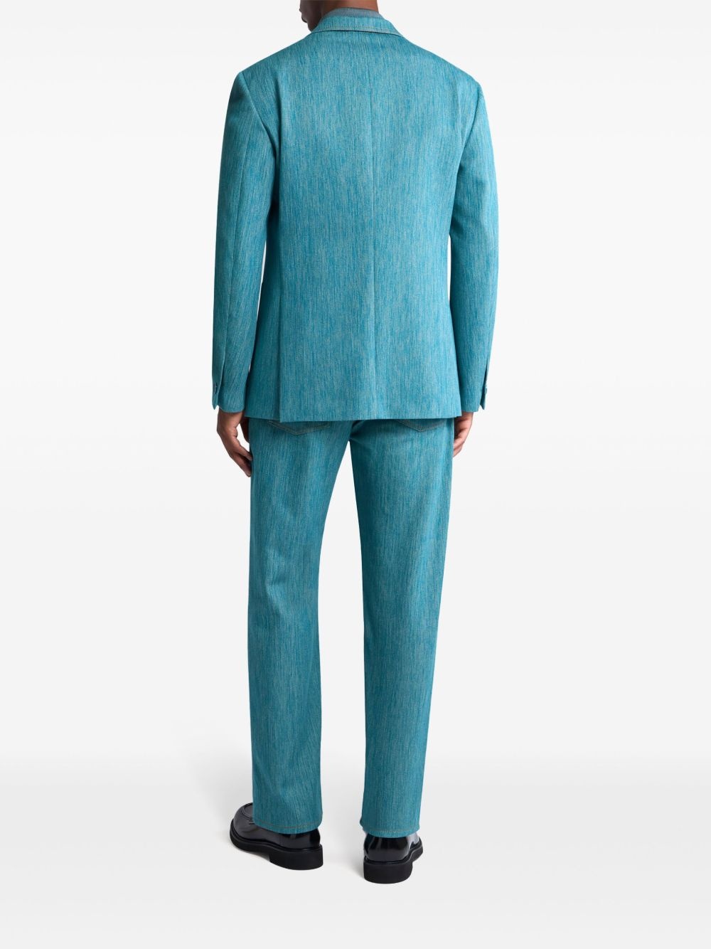 slub-texture blazer - 3