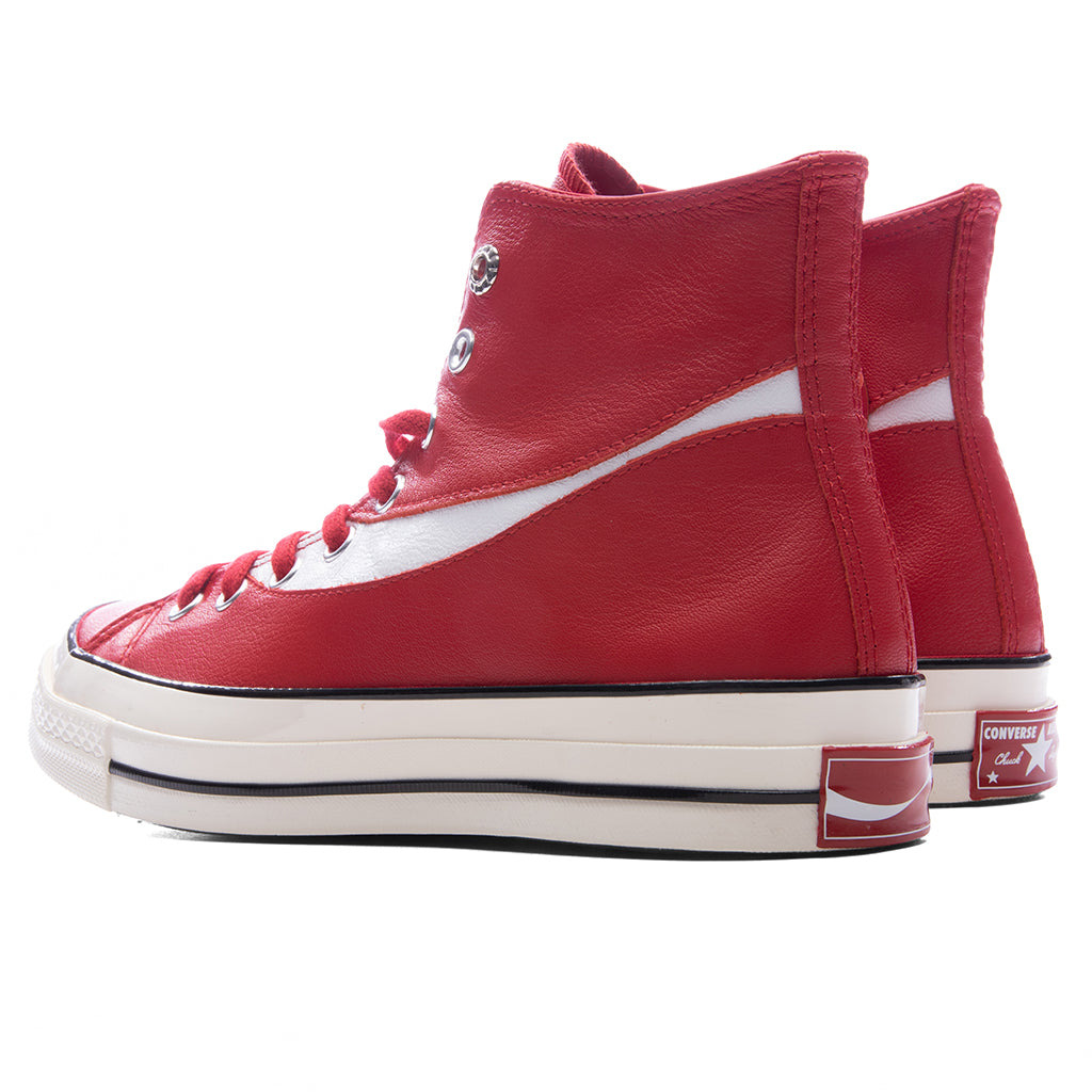 CONVERSE X COCA-COLA CHUCK 70 LEATHER - RACING RED/EGRET/BLACK - 3