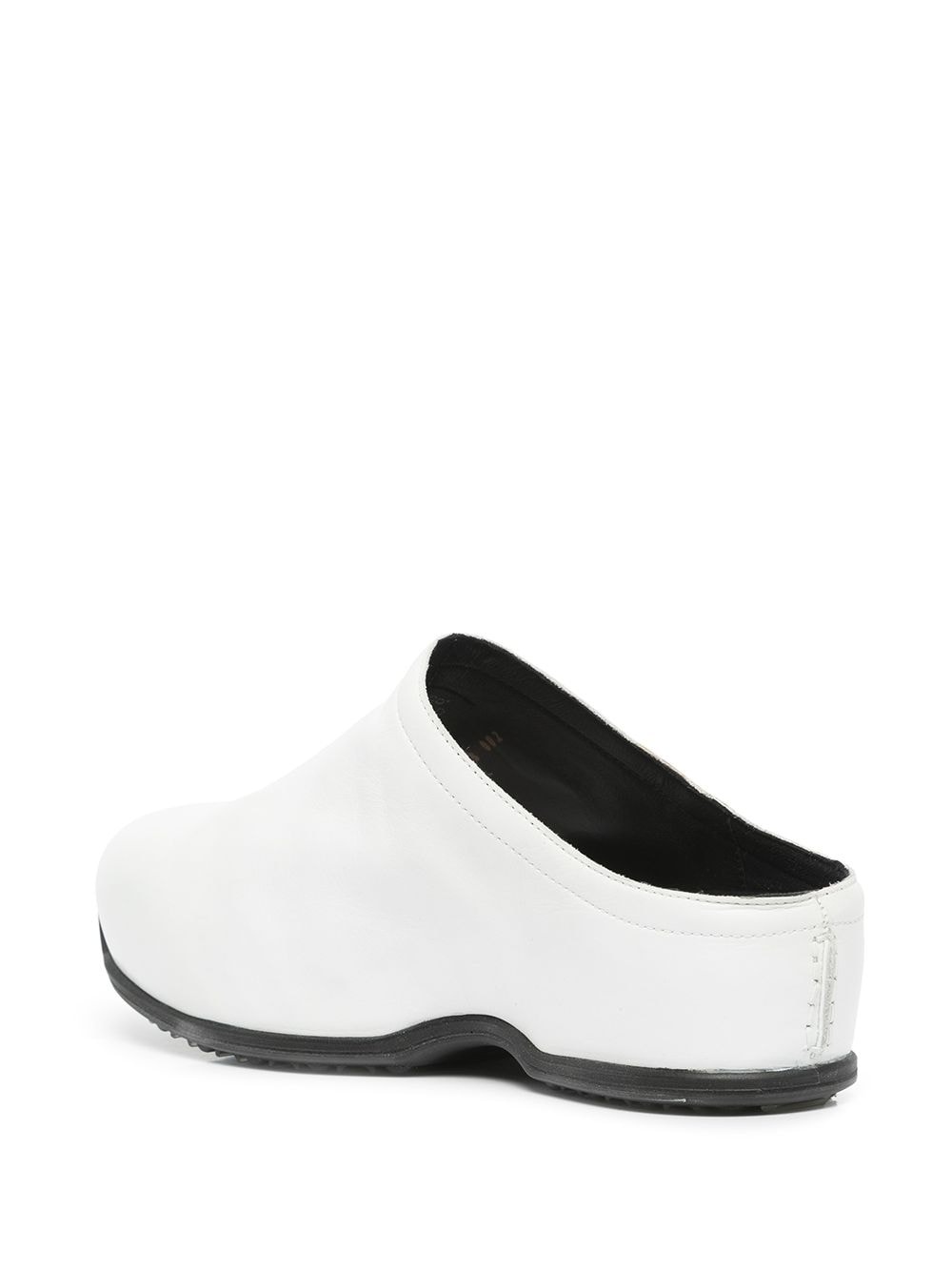 two-tone leather sneakers - 3