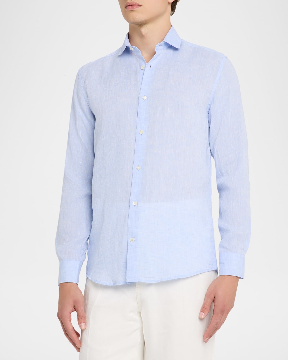 Men's Antonio Linen Casual Button-Down Shirt - 4