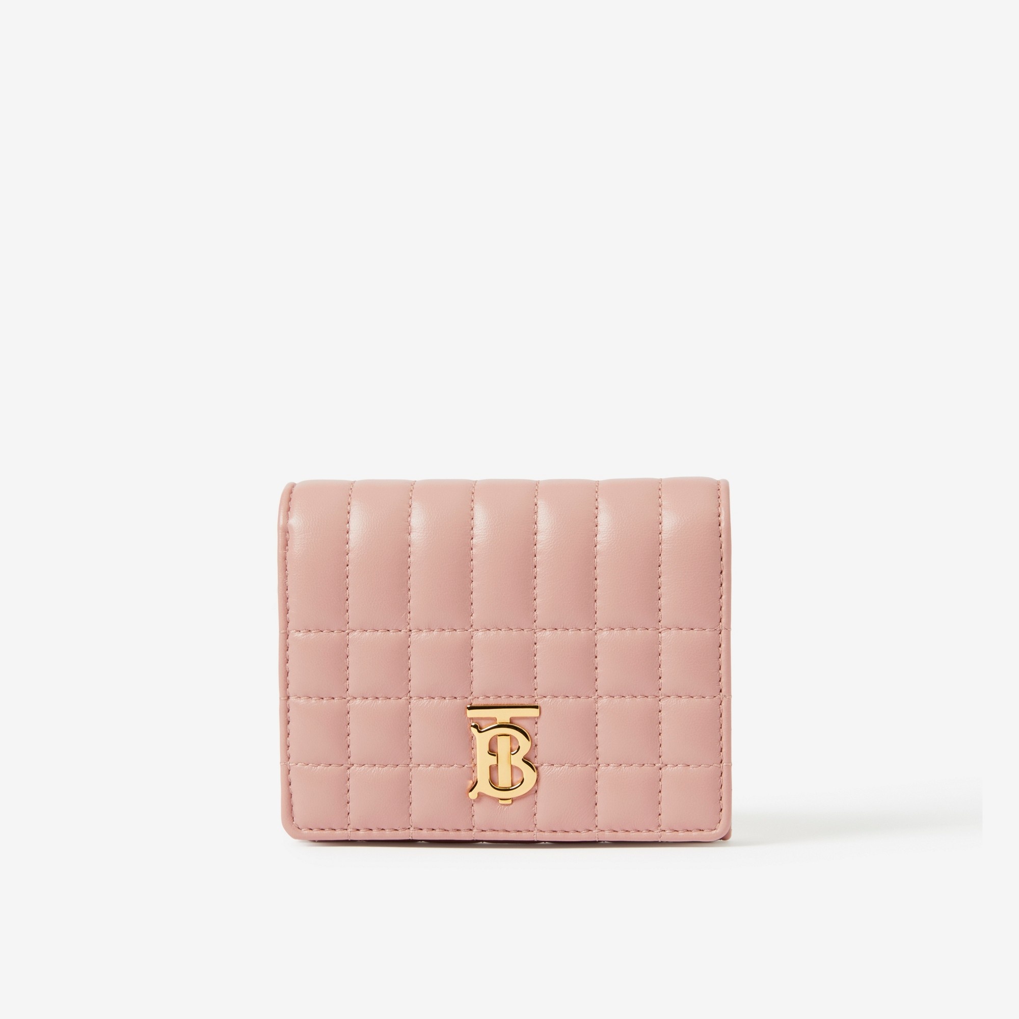 Quilted Leather Small Lola Folding Wallet - 1