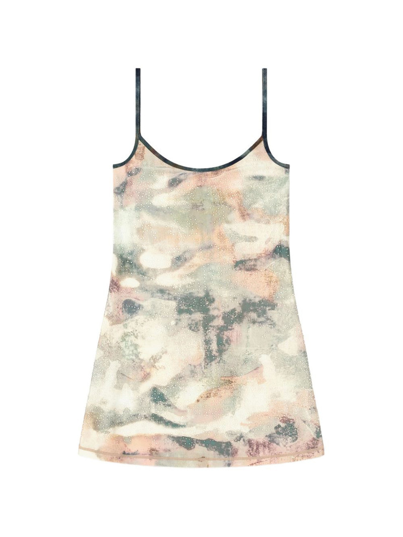 D-Loop crystal-embellishment mini dress 1