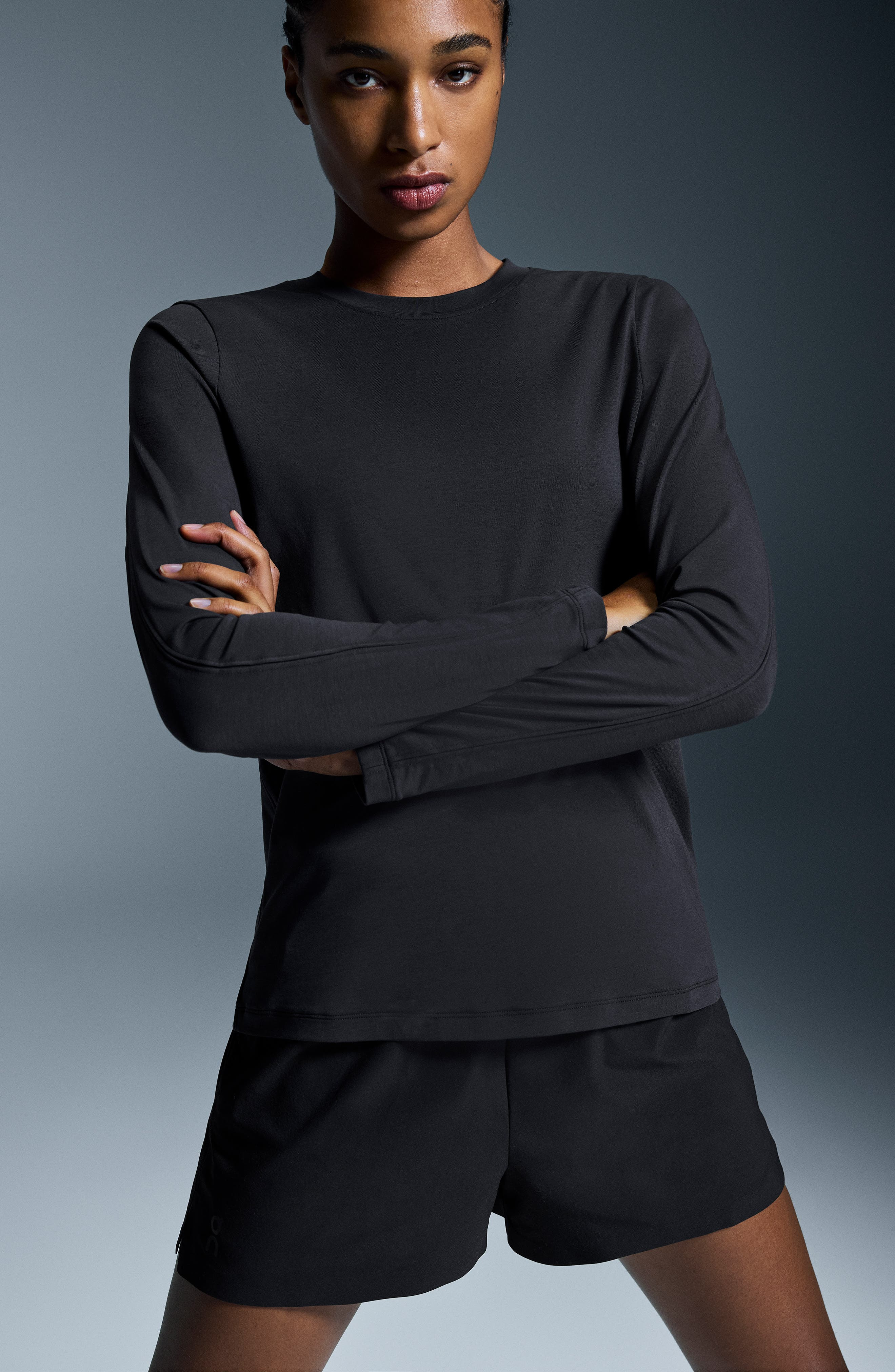 Focus Long Sleeve Performance Running T-Shirt in Black at Nordstrom - 4