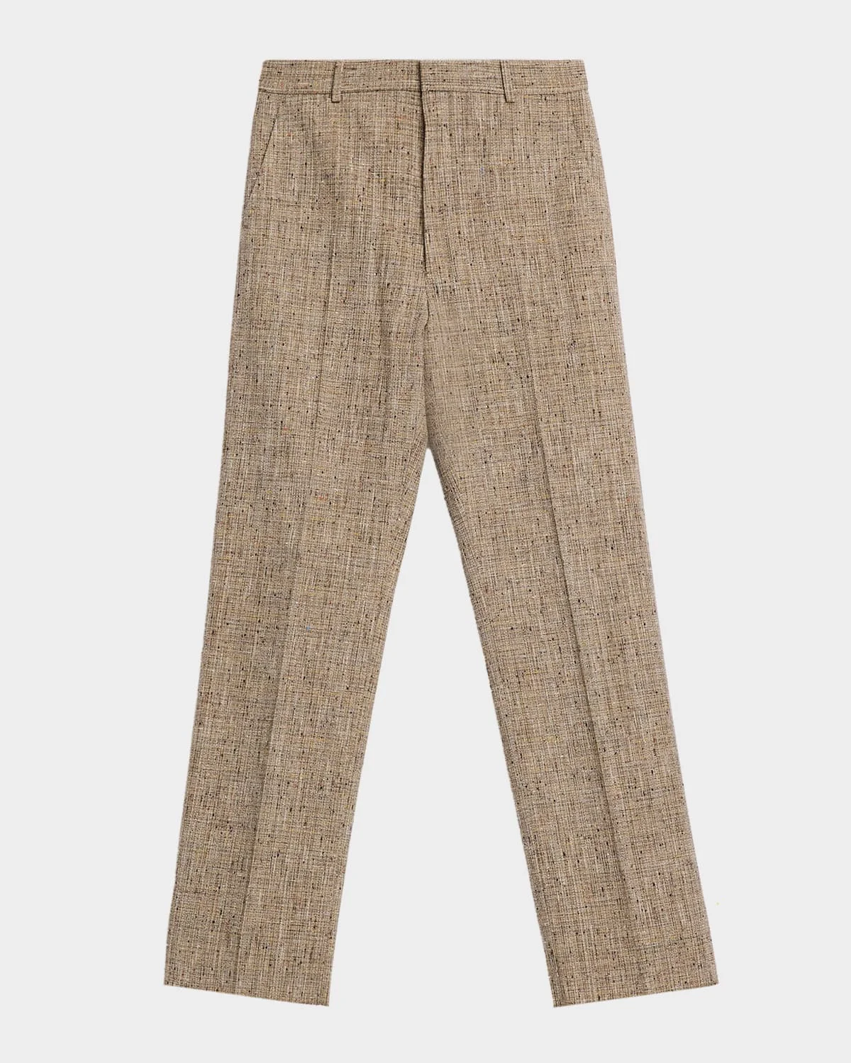Men's Straight-Leg Textured Trousers - 1