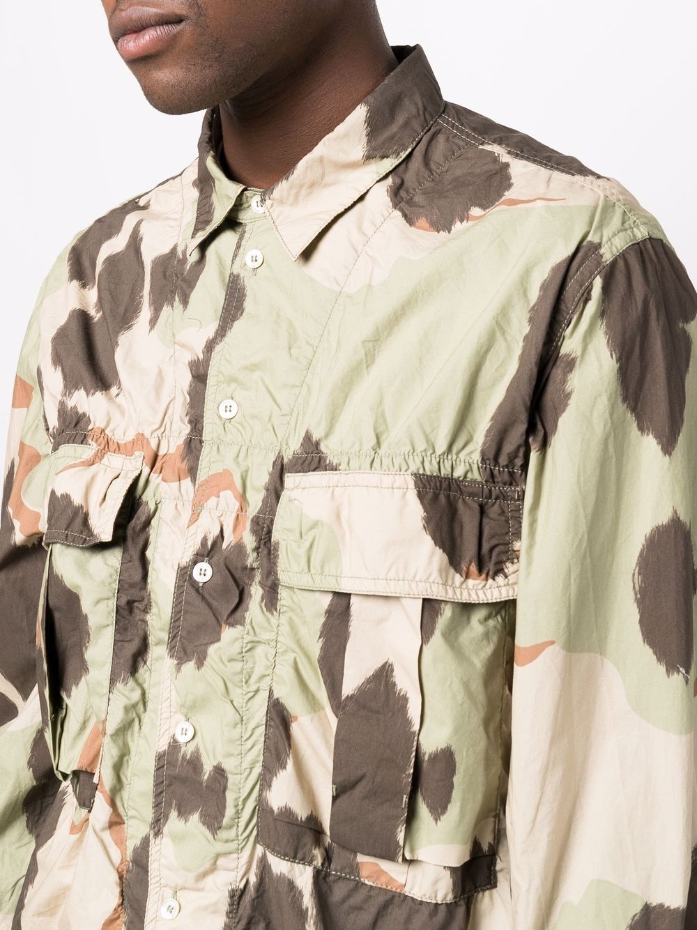 camouflage-print long-sleeve shirt - 5