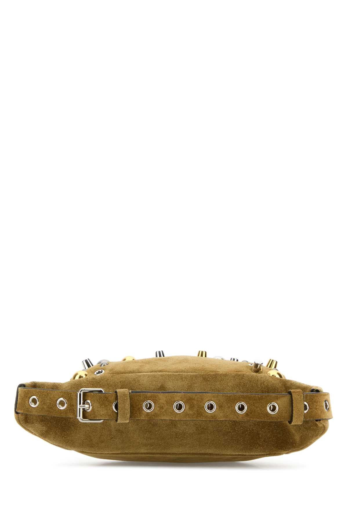 Valentino Garavani Men Beige Suede Nellcã´Te Belt Bag - 3