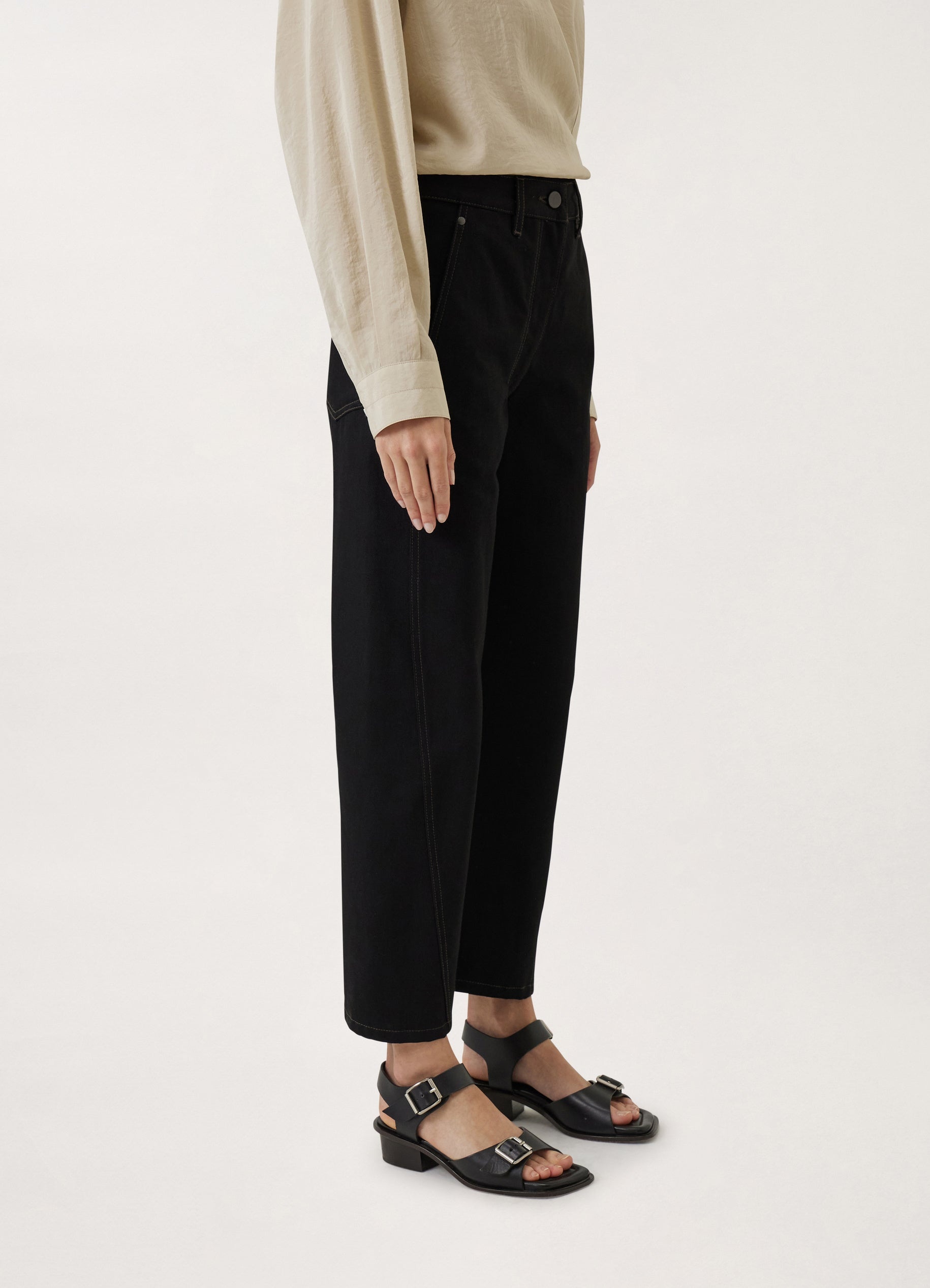 DENIM TWISTED PANTS - 3