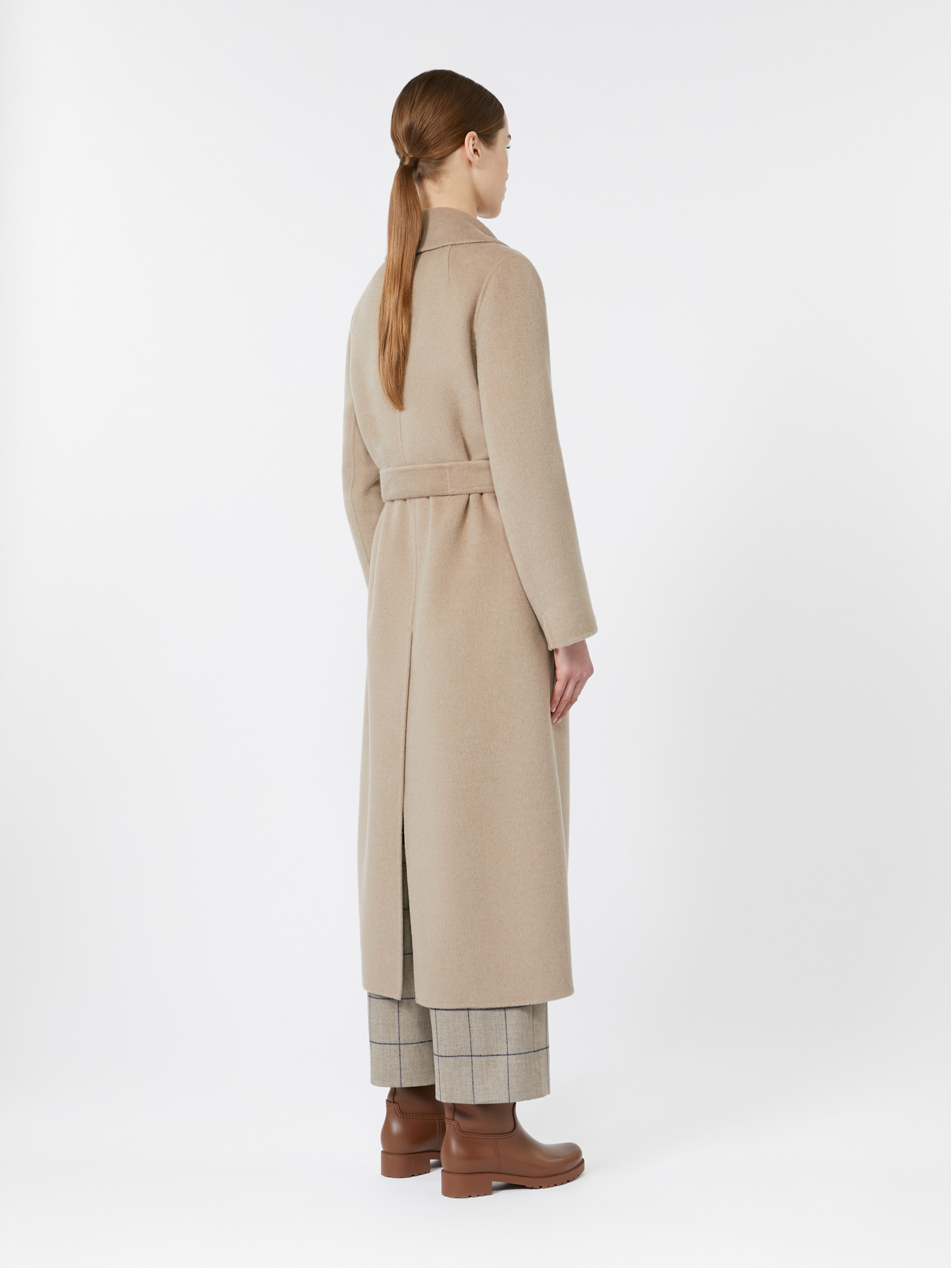 PAOLA Wool and cashmere coat with belt - 4