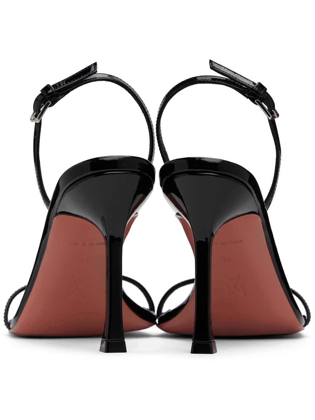 Black Maya Slingback Heeled Sandals - 2