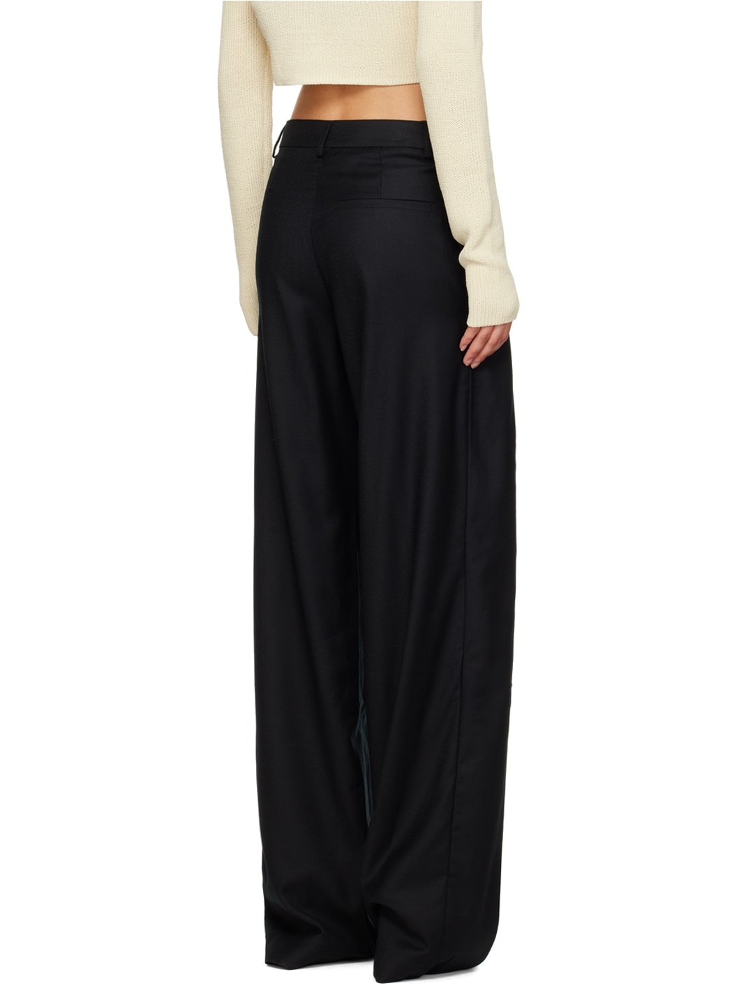 Black Pleated Trousers - 3