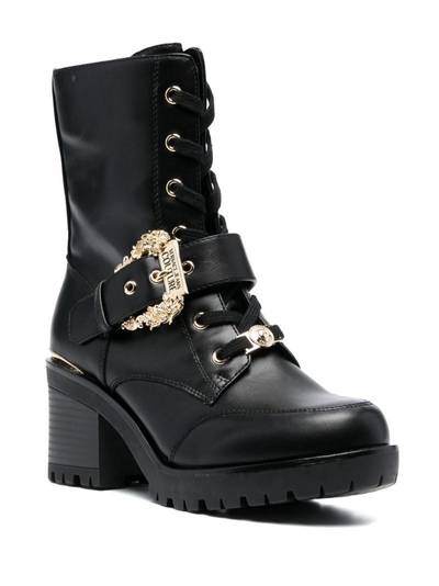 VERSACE JEANS COUTURE 70mm logo-plaque ankle boots outlook