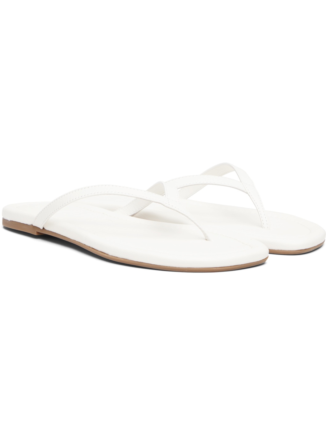 White Freja Thong Sandals - 4