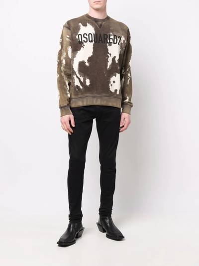 DSQUARED2 logo-print sweatshirt outlook