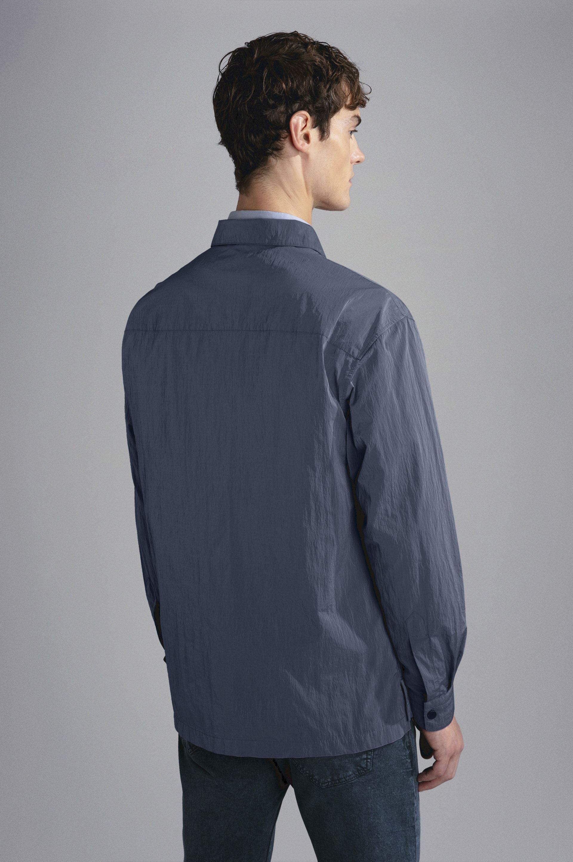 GARMENT DYED NYLON OVERSHIRT - 3