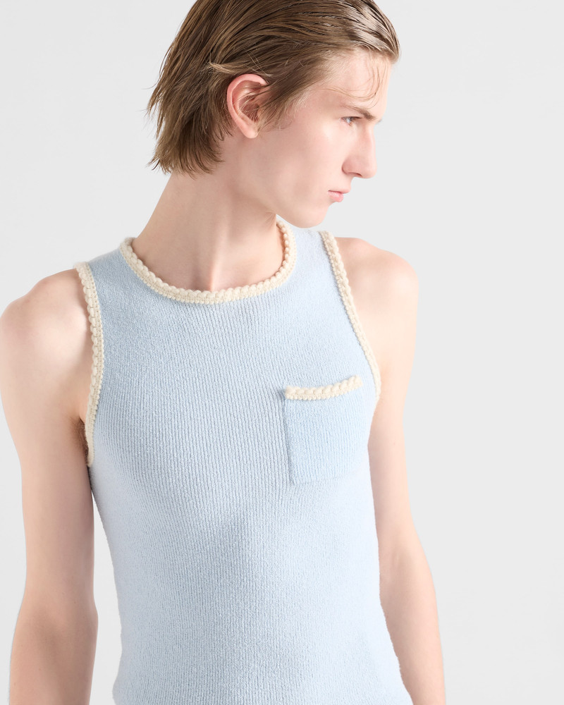 Embroidered cotton tank top 4
