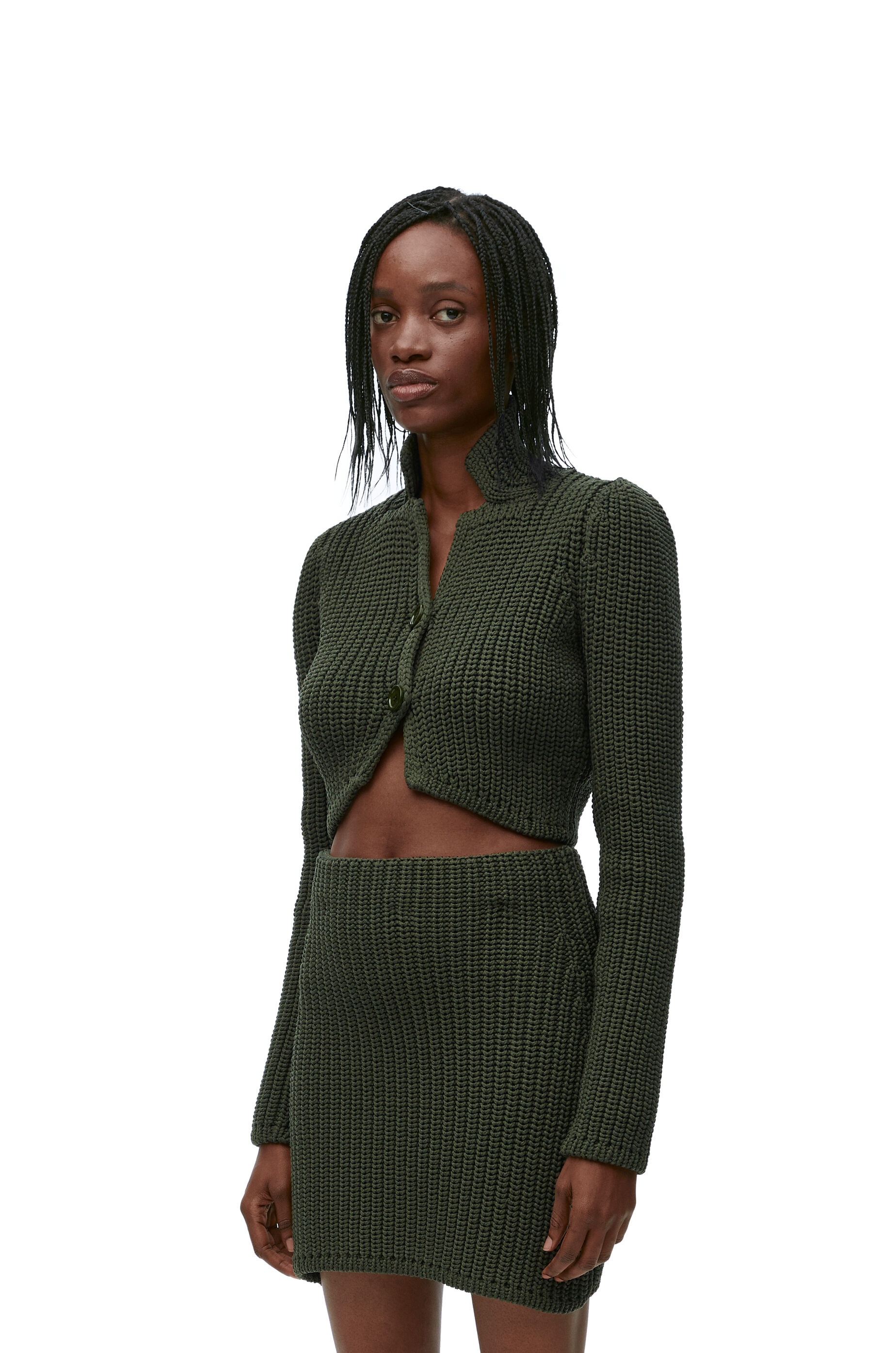 Cropped cardigan In technical knit - 3