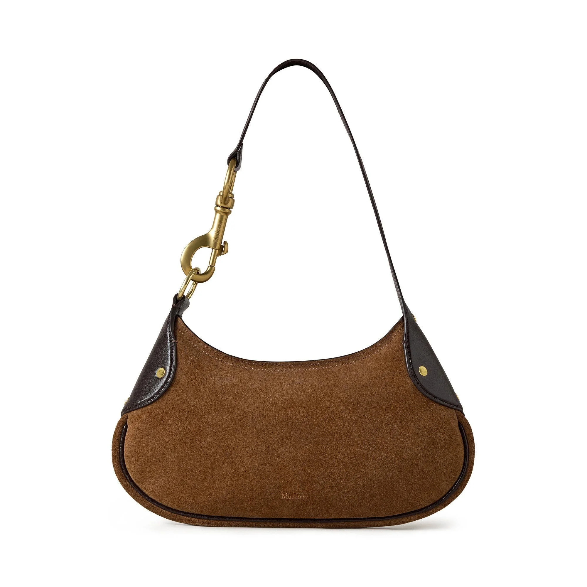 Mulberry Small Hackney Suede Shoulder Bag in Vintage Oak at Nordstrom - 1