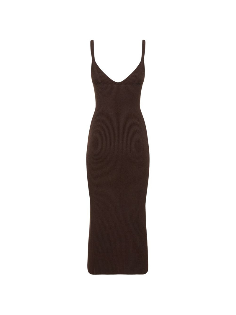 MICHAEL KORS thin-straps V-neck midi dress outlook