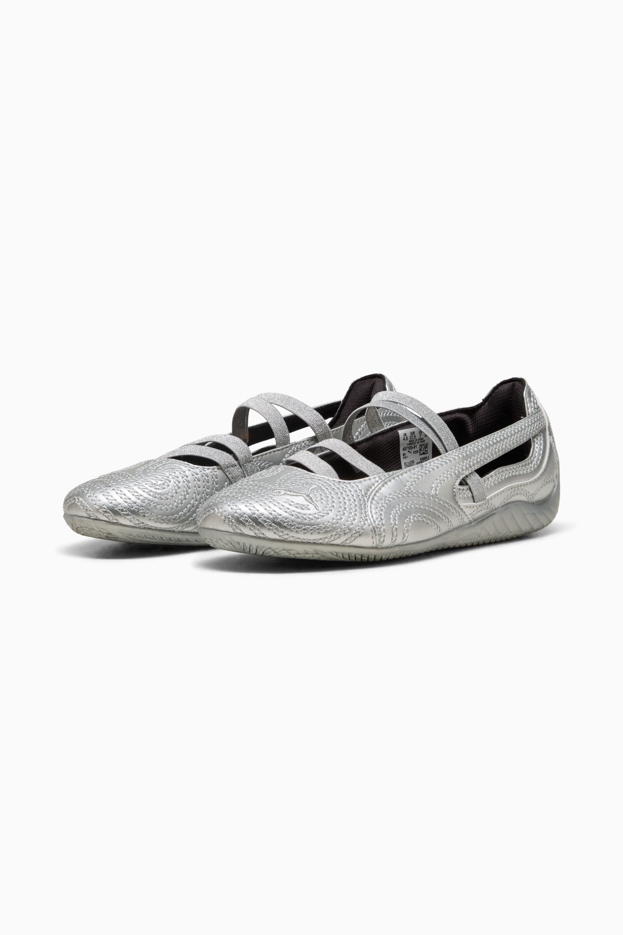 PUMA x WICKED Speedcat Ballet Silver Slippers Women's Shoes - 2