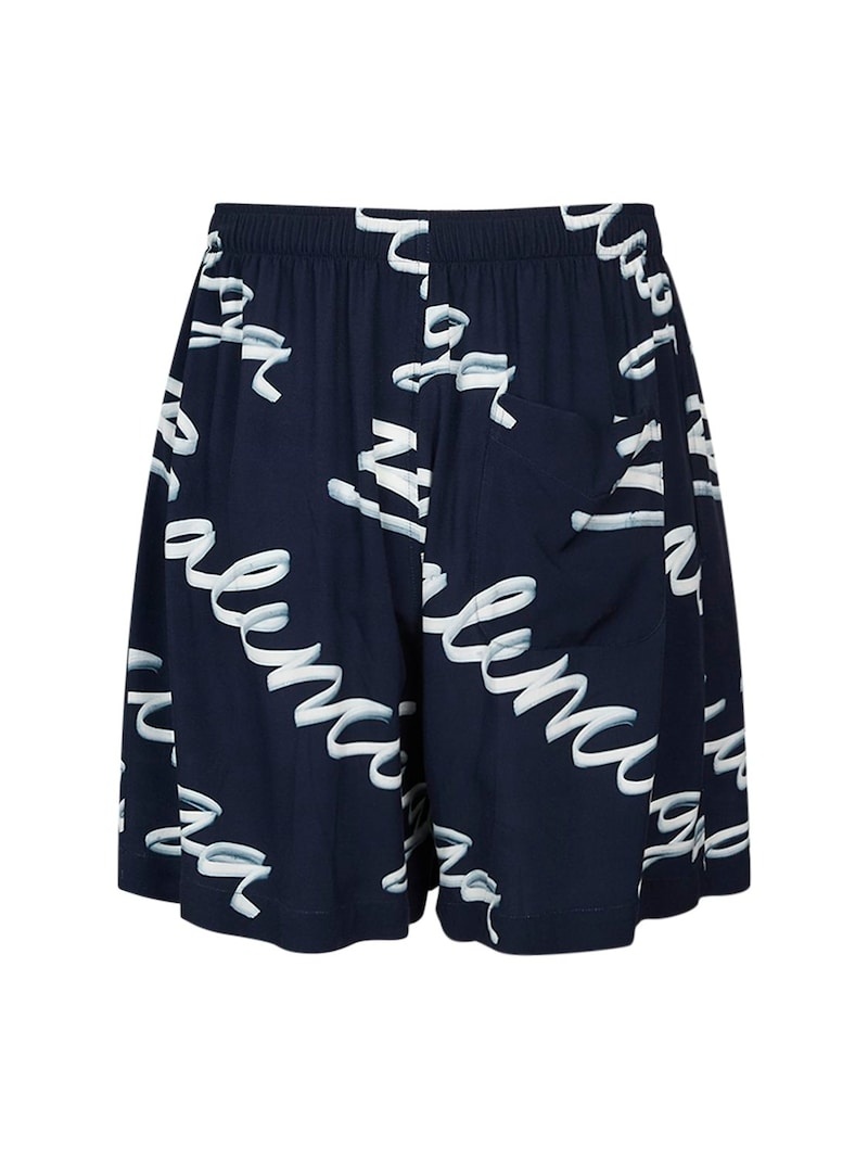 All-over logo pyjamas viscose shorts - 5
