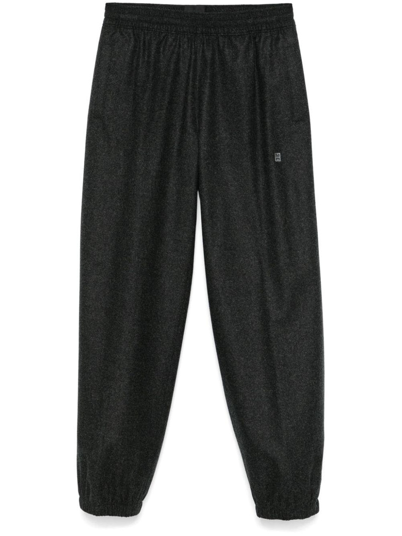 4G-motif wool trousers 1