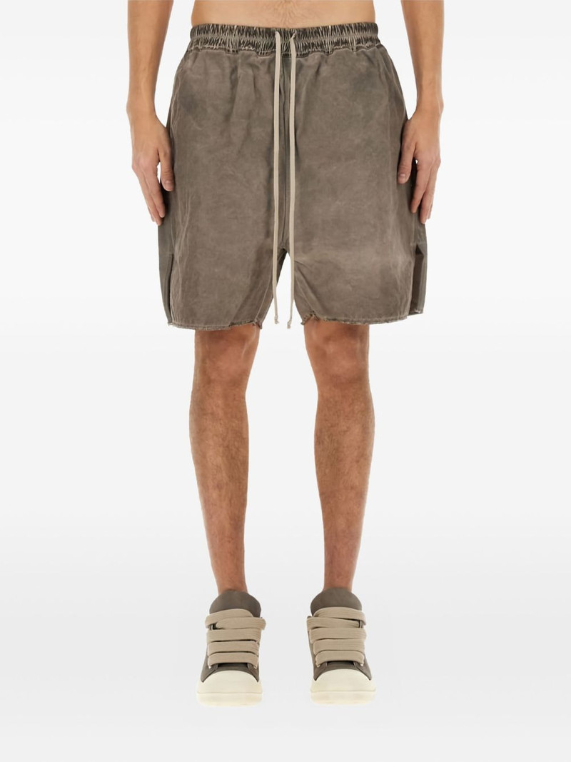 Rick Owens DRKSHDW zip frayed shorts outlook