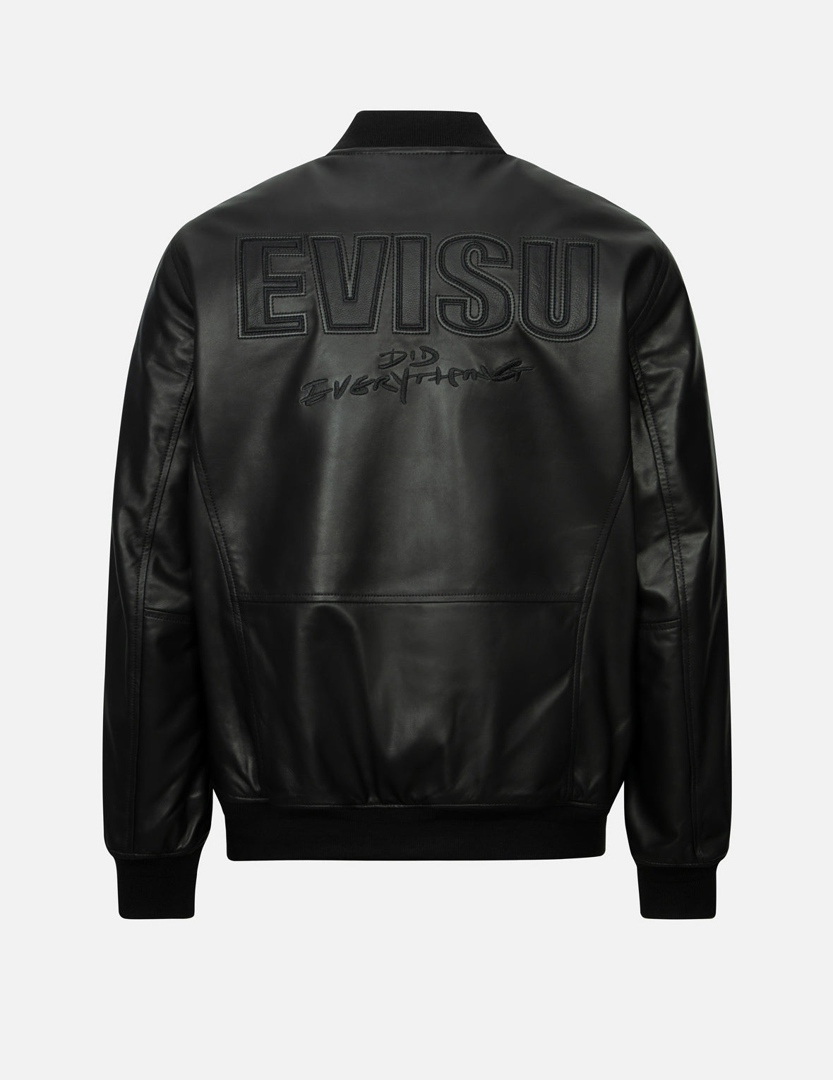 Logo Appliquéd Leather Bomber Jacket - 2