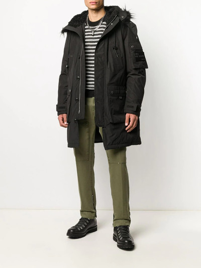 Diesel hooded zip-up coat outlook