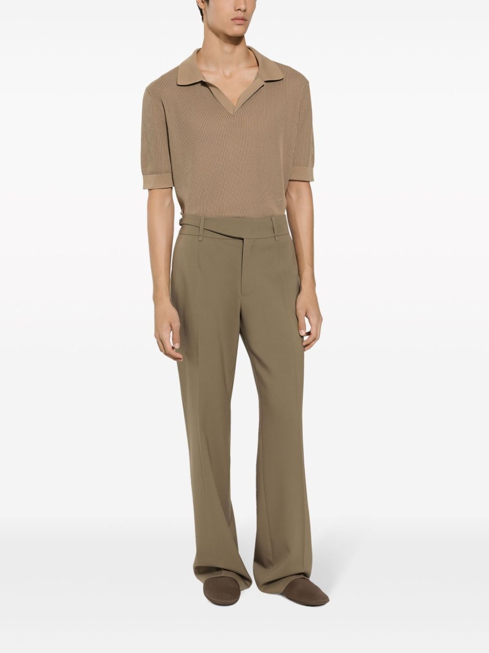 straight-leg virgin-wool trousers - 2