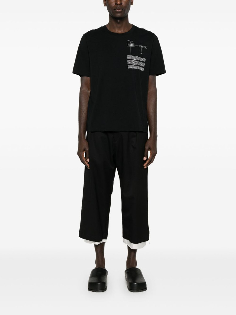 MM6 Maison Margiela numbers-motif cotton T-shirt outlook