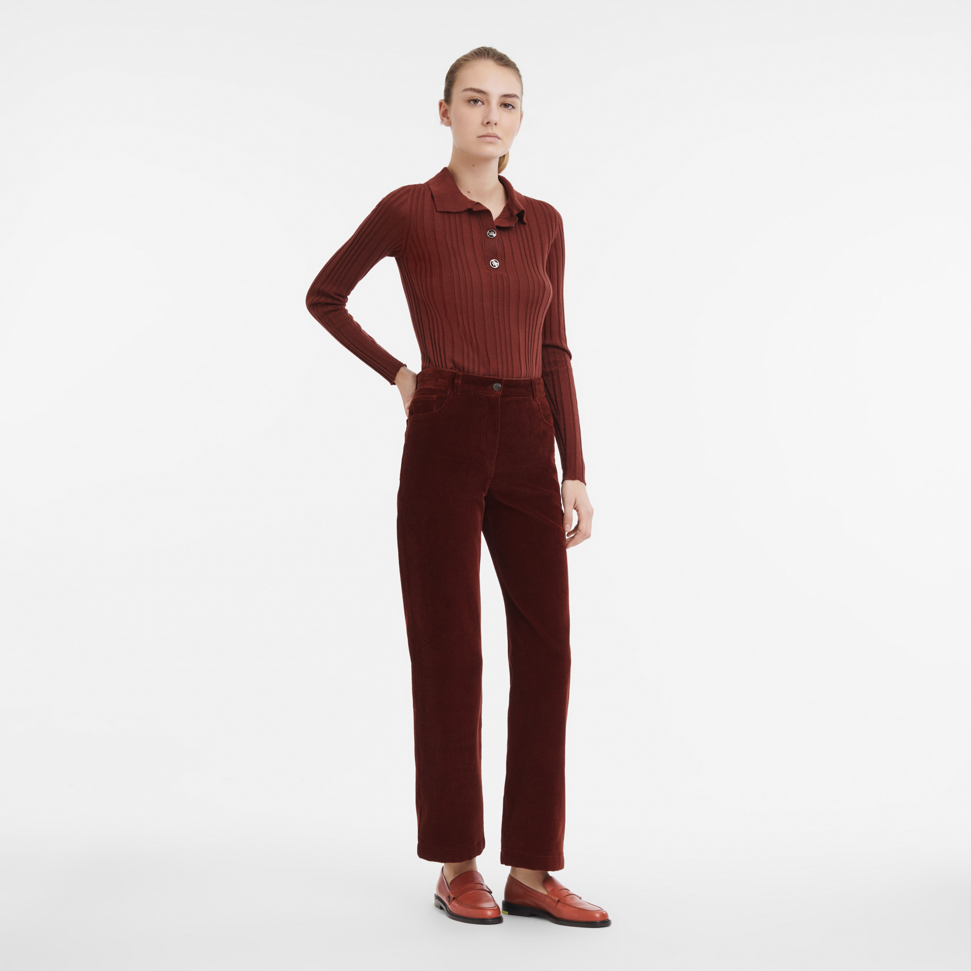 Fall-Winter 2023 Collection Trousers Mahogany - OTHER - 2