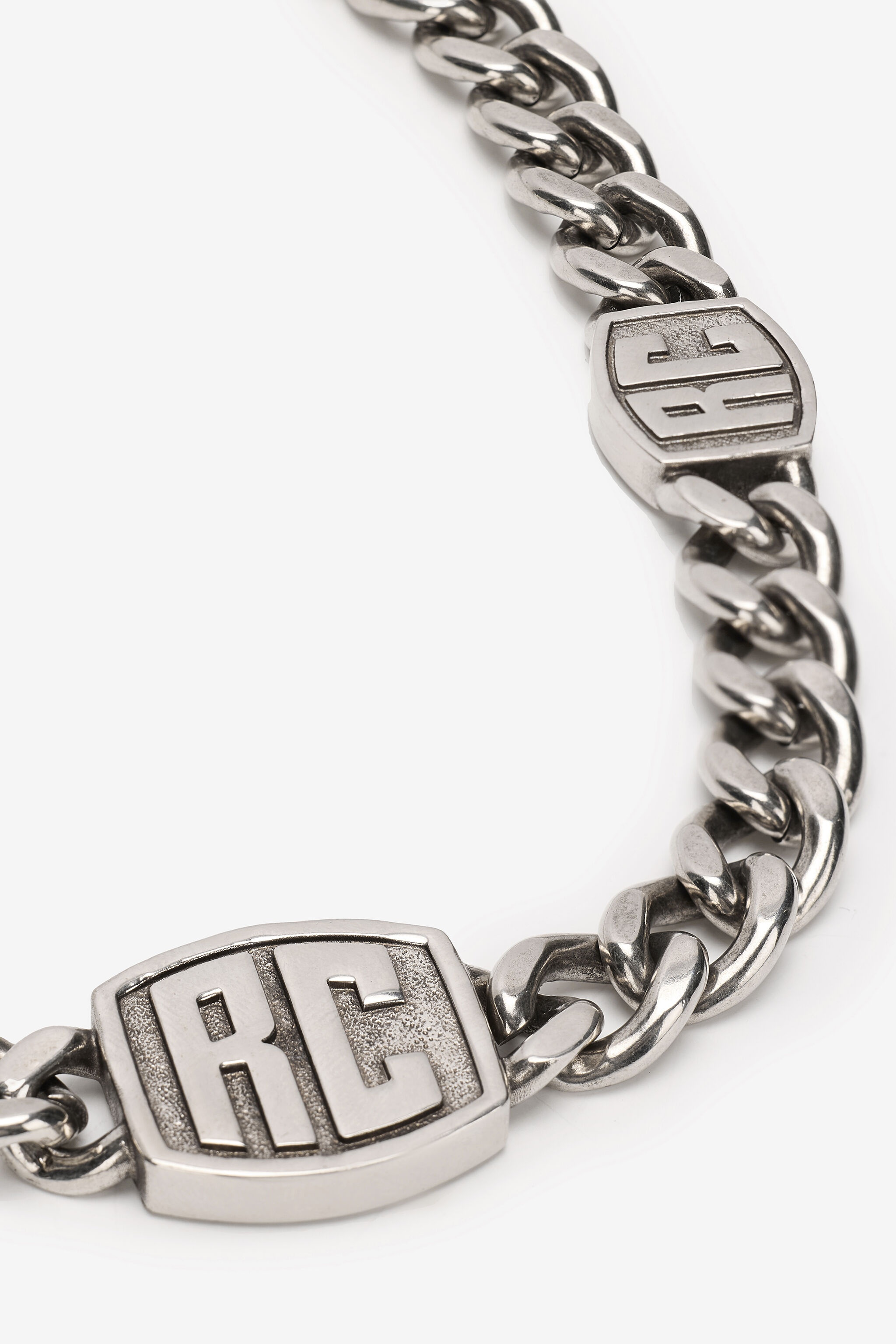 Chain Necklace With RC Monogram - 5