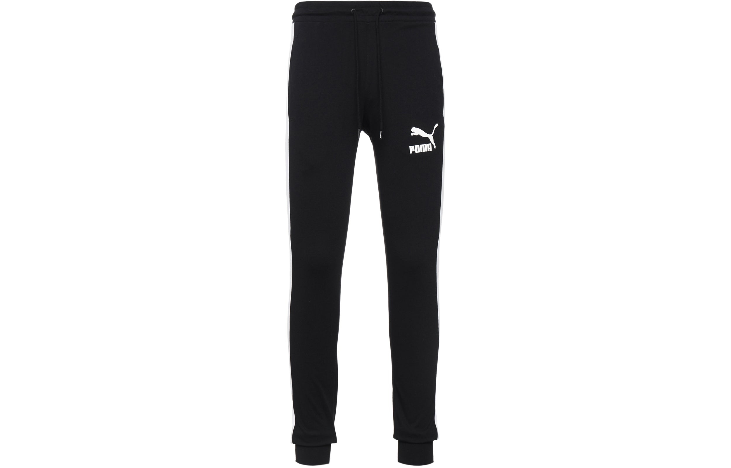 PUMA Iconic T7 Track Pants 'Black White' 597471-01 - 2