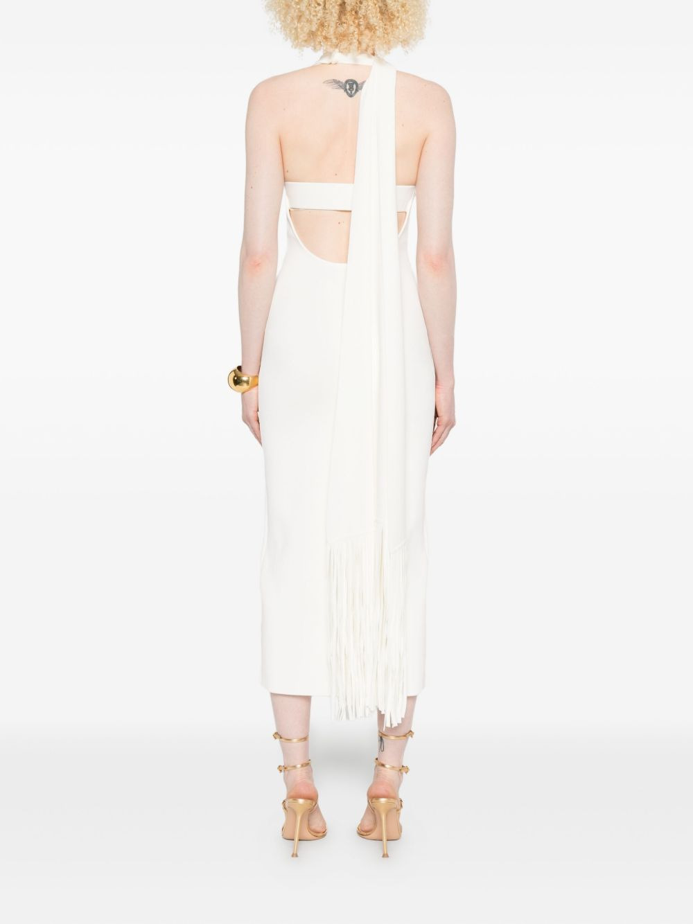 Caia halter-neck midi dress - 4