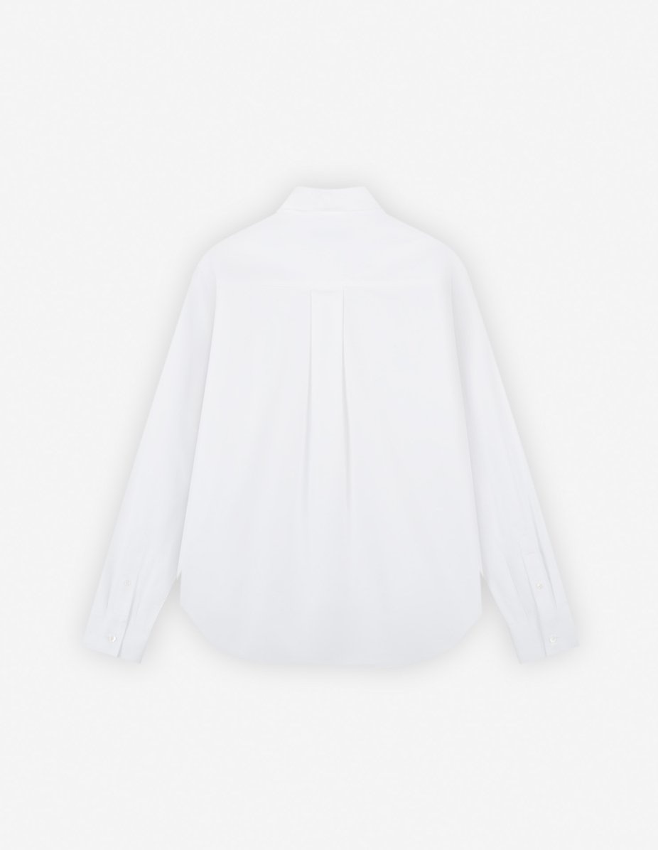 BUTTON DOWN CLASSIC SHIRT WITH GREY FOX HEAD PATCH - 2