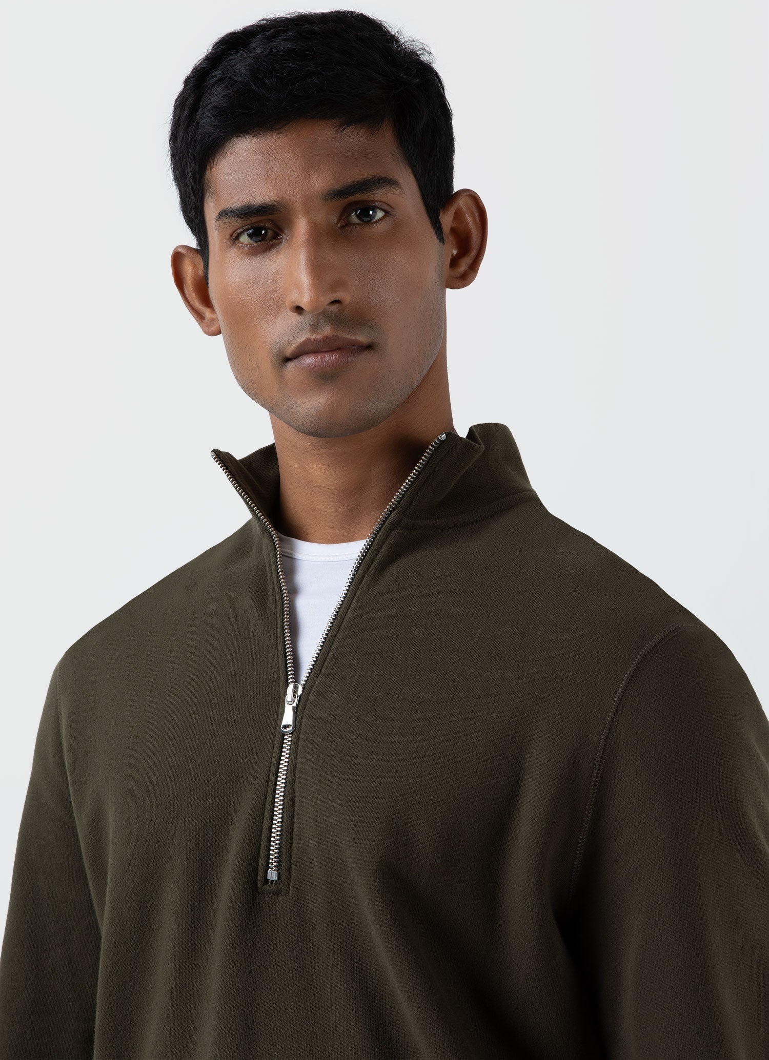 Half Zip Loopback Sweatshirt - 6