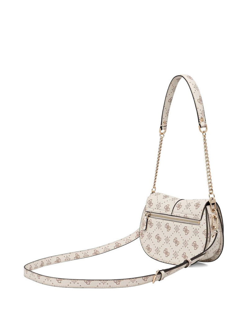GUESS USA logo-pattern chain satchel outlook