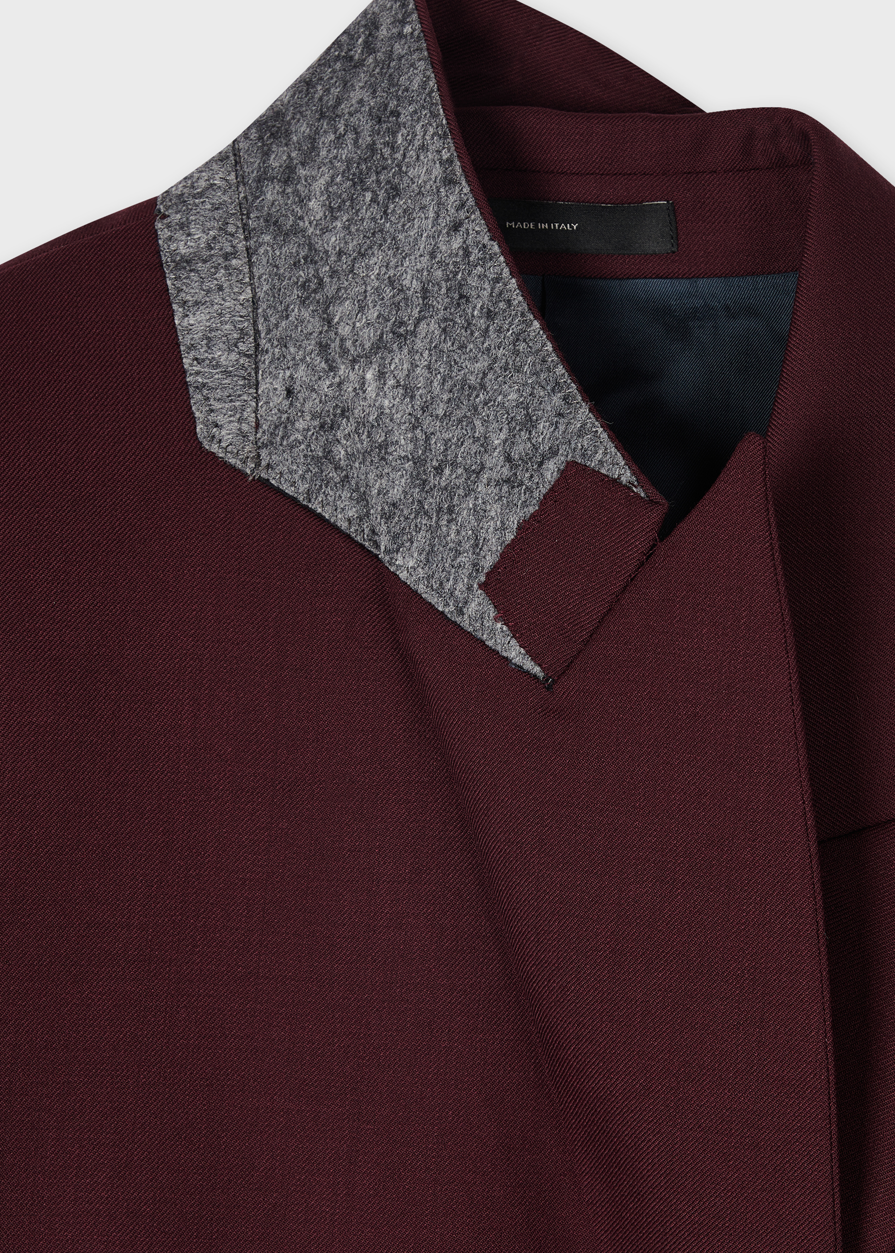 Women's A Suit To Travel In - Burgundy Wool Double Breasted Suit - 2